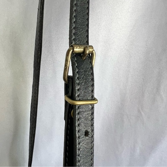 VINTAGE BLACK BUCKET BAG SHOULDER  BAG CANVA CROSSBODY BAG - Picture 10 of 14